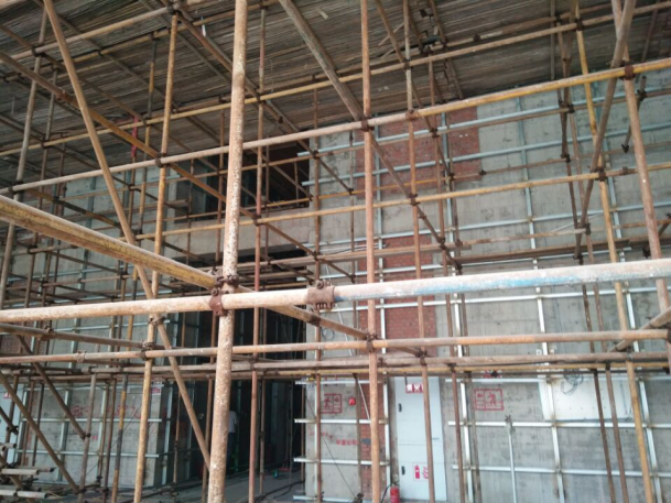 朗天通訊，室內(nèi)裝修工程，墻面處理
